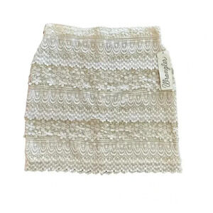 Wrangler Cream Lace Mini Skirt size small
